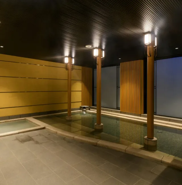 Natural Wa Onsen bathing area at ReLabo MedicalSpa and Stay in Aomori