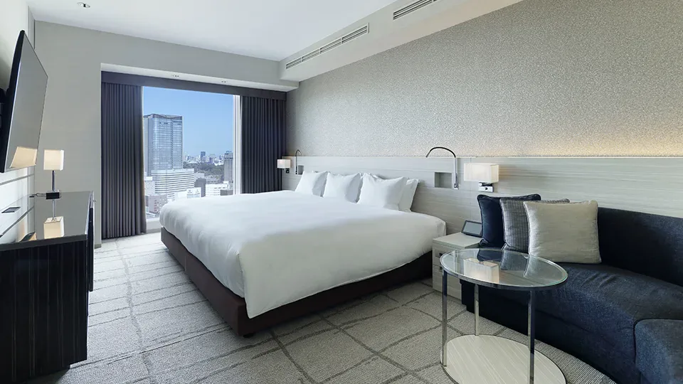 Mitsui Garden Hotel Ginza Premier superior wide king room for a Ginza shopping stay