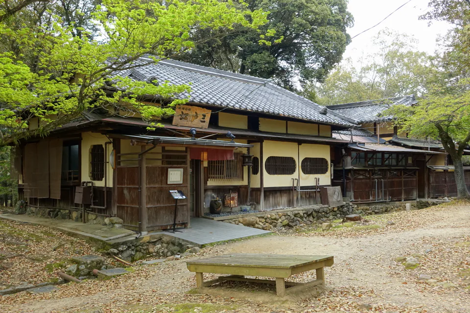 Ryokan inside Nara Park illustrating an overnight close to early-morning sightseeing