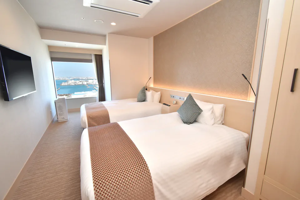Odysis Suites Osaka Airport Hotel 슈페리어 트윈 베이뷰 객실