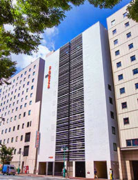 HOTEL FORZA 하카타역 치쿠시구치 외관과 혼자 늦은 도착 동선