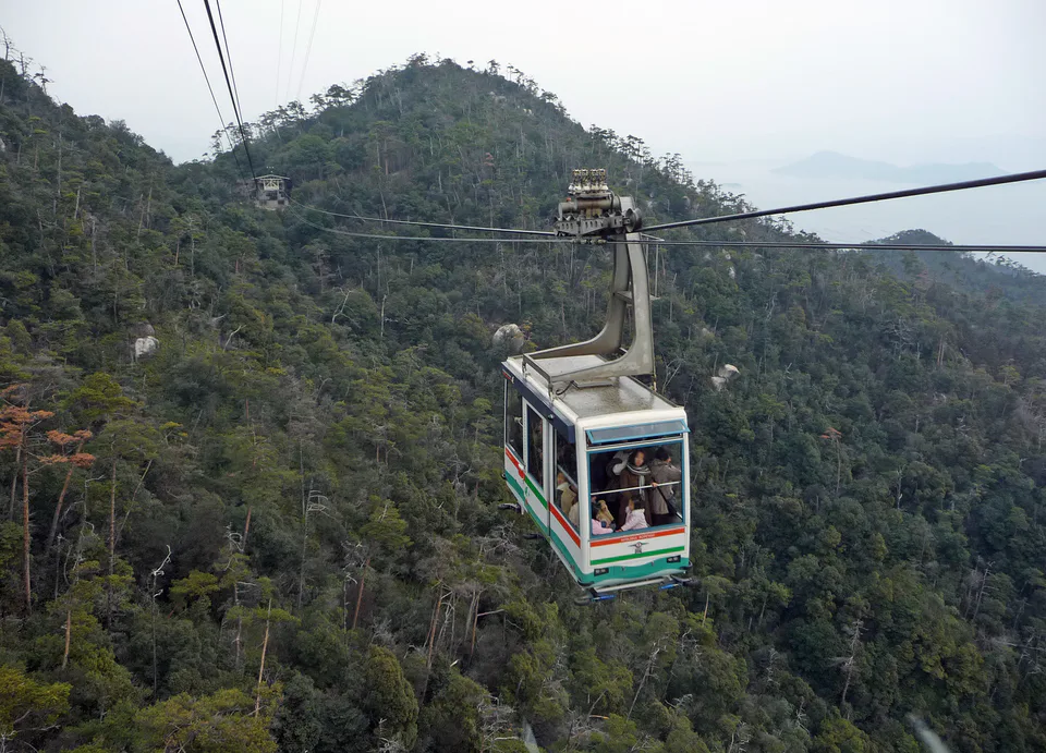 Miyajima Ropeway used for Mount Misen sightseeing