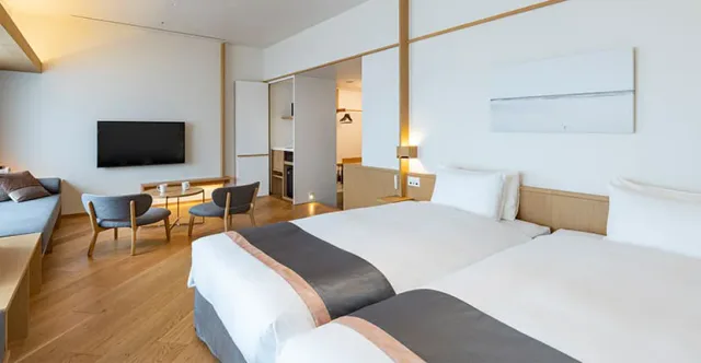 Tokyu Stay Fukuoka Tenjin Deluxe Twin room with an in-room washer-dryer