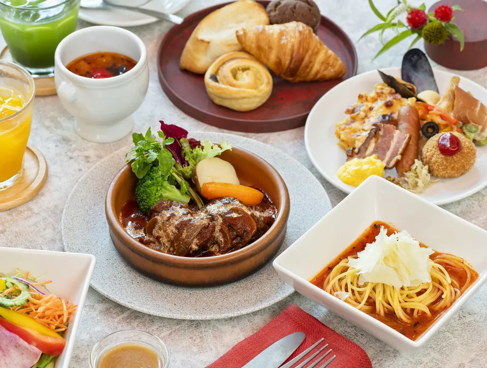 Restaurant du Mitsui Garden Hotel Ueno, où le petit-déjeuner est servi à partir de 7 h
