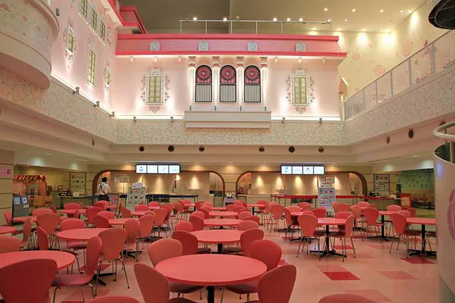 산리오 퓨로랜드 Character Food Court, Afternoon 티켓에서 식사와 쇼핑시간까지 계산하는 참고 이미지