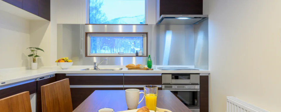 Appartement de 2 chambres au SnowDog Village avec salon et cuisine pour famille