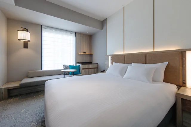 Vue réelle de THE BLOSSOM HAKATA Premier, comparaison de l’hébergement avec vos parents à Fukuoka, en termes de marche et d’équipements de relaxation de l’hôtel