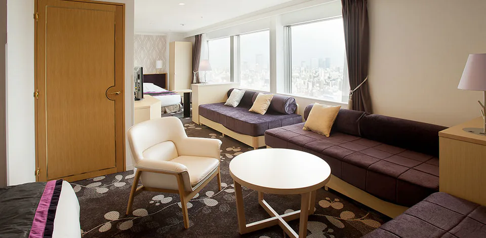 Hotel Granvia Osaka family room for a family using JR Osaka Station repeatedly