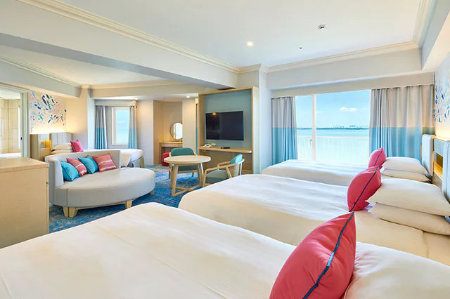 Grand Nikko Tokyo Bay Maihama Deluxe Family Room 고정침대 4개